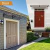 imageOutvita Window Awning Door Canopy 40quotx 80quot Whole Piece Polycarbonate Cover Front Door Outdoor Patio Awning Canopy UV Rain Snow Sunlight Protection Hollow Sheet Brown Board ampamp Black Bracket40x80