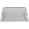 imageOutvita Window Awning Door Canopy 40quotx30quot Polycarbonate Cover Front Door Outdoor Patio Awning Canopy UV Rain Snow Sunlight Protection Hollow Sheet Clear Board ampamp White BracketClear Board  White Bracket