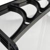 imageOutvita Window Awning Door Canopy 40quotx30quot Polycarbonate Cover Front Door Outdoor Patio Awning Canopy UV Rain Snow Sunlight Protection Hollow Sheet Clear Board ampamp Black Bracket