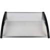 imageOutvita Window Awning Door Canopy 40quotx30quot Polycarbonate Cover Front Door Outdoor Patio Awning Canopy UV Rain Snow Sunlight Protection Hollow Sheet Clear Board ampamp Black Bracket