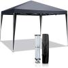 imageOutvita 10x10ft Ez Pop Up Outdoor Canopy Tent Portable Commercial Instant Tent with Carry Bag for Party Wedding Birthday BBQ Events10x10gray