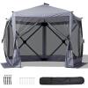 imageOutvita 10x10ft Instant PopUp Screen Tent  Outdoor Gazebo Canopy with Mosquito Netting ampamp Carrying Bag  Versatile Pavilion Tent for Patios and Events1010FTGray