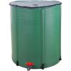 imageOutvita 132 Gallon Collapsible Rain Barrel Large Garden Water Storage Tank Portable Folding Rainwater Collector Water Catcher with Filter Overflow Kit Faucet GreenGreen