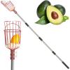 imageOutvita 13FT Fruit Picker Adjustable Fruits Picker Tool with Basket Telescoping Long Handle Fruit Catcher Equipment Tree Picker for Apples Mango Pear Orange Avocados Fruit Picking