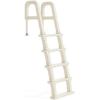 imageOutvita 5Step PE Pool Ladder Above Ground Heavy Duty Safety Deck Ladder Anti Slip Plastic Step for Inground Swimming Pool 48in to 54inIvory