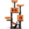 imageOutvita Halloween Cat Tree 44quot Cat Tower with Spacious Cat Condo Gothic Scratching Posts with 1 Padded Perches Large Platform Cat Activities Furniture Red ampamp Black61