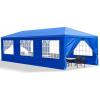 imageOutvita Outdoor Party Tent Patio Canopy Tent Gazebo with Removable Sidewalls Instant Event Tent for Cater Events Wedding Birthday Pavilion Beach BBQ 10x1010x30blue8 walls
