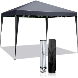 imageOutvita 10x10ft Ez Pop Up Outdoor Canopy Tent Portable Commercial Instant Tent with Carry Bag for Party Wedding Birthday BBQ Events10x10gray