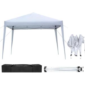 imageOutvita 10x10ft Ez Pop Up Outdoor Canopy Tent Portable Commercial Instant Tent with Carry Bag for Party Wedding Birthday BBQ Events10x10white