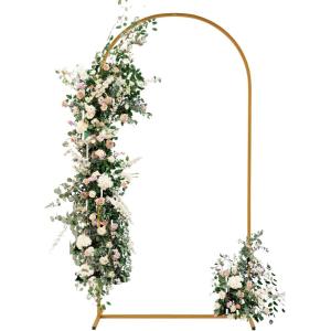 imageOutvita 66ft Wedding Arch Backdrop Stand Square Metal Wedding Ballon Arch Frame Decoration Support Stand for Ceremony Indoor Outdoor Party Event Baby Shower68 Pounds