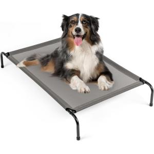 imageOutvita Elevated Dog Bed 50 inch Outdoor Cooling Raised Pet Cot with Waterproof Textilene Mesh Washable Breathable Alloy Steel Frame NonSkid Bottom Portable Chew Proof Indoor ampamp OutdoorLarge