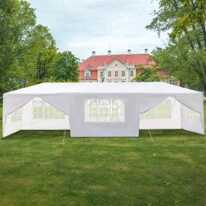 imageOutvita Outdoor Party Tent Patio Canopy Tent Gazebo with Removable Sidewalls Instant Event Tent for Cater Events Wedding Birthday Pavilion Beach BBQ 65x6510x30white5 walls