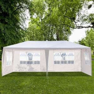 imageOutvita Outdoor Party Tent Patio Canopy Tent Gazebo with Removable Sidewalls Instant Event Tent for Cater Events Wedding Birthday Pavilion Beach BBQ 65x6510x20white4 walls