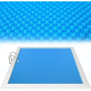 imageOutvita Solar Pool Cover 8 Mil Blue Heavy Duty Rectangle Solar Blanket Heaters for AboveGround and InGround Pools16 x 32