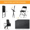imageOutvita 10 Pack Plastics Folding Chair Portable Dining Chair Light Weight ampamp Sturdy 350lbs Weight Capacity Indoor Outdoor Use for Picnic Party Dining Commercial Event