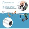 imageOutvita 18FT Pool Cover Reel Set Solar Cover Aluminum Roller with Rubber Wheels for Inground Outdoor Swimming Pools Adjustable Above Ground Pool Blanket Reels Black ampamp GreenGreen