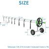 imageOutvita 18FT Pool Cover Reel Set Solar Cover Aluminum Roller with Rubber Wheels for Inground Outdoor Swimming Pools Adjustable Above Ground Pool Blanket Reels Black ampamp GreenGreen