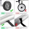 imageOutvita 18FT Pool Cover Reel Set Solar Cover Aluminum Roller with Rubber Wheels for Inground Outdoor Swimming Pools Adjustable Above Ground Pool Blanket Reels Black ampamp GreenBlack