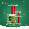 imageOutvita 32quot Christmas Cat Tree Tower for Indoor Cats MultiLevel Cat Climbing Tower with Cat Condos Top Perches Hammock Scratching Posts Kittens Play Activity Center32in  4 Level