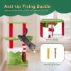 imageOutvita 32quot Christmas Cat Tree Tower for Indoor Cats MultiLevel Cat Climbing Tower with Cat Condos Top Perches Hammock Scratching Posts Kittens Play Activity Center32in  3 Level