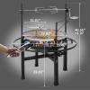 imageOutvita 33 Inch 2 in 1 Fire Pit with Grills Wood Burning Fire Pits with Adjustable Swivel Cooking Grate for Outside BBQ Patio Picnic Party
