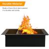 imageOutvita 36 Inches Fire Pit Ring Heavy Duty Fire Pit Liner Insert DIY Campfire Ring Above or InGround for Outside Camping BBQ Heating Black