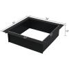 imageOutvita 36 Inches Fire Pit Ring Heavy Duty Fire Pit Liner Insert DIY Campfire Ring Above or InGround for Outside Camping BBQ Heating Black