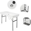 imageOutvita 4 FT Folding Ice Cooler Table with Matching Skirt ampamp Drain Portable Party Beverage Buffet Colder Server for Family Picnic Camping BBQ Wedding BlackWhite