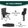 imageOutvita 4 Pack Folding Camping Chair Ultra Lightweight Camping Chairs for Adults Portable Lawn Chair with Carrying Bag for Fishing Camping Hiking Picnic Beach Sports 220 Lbs Weight CapacityBlack