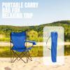 imageOutvita 4 Pack Folding Camping Chair Ultra Lightweight Camping Chairs for Adults Portable Lawn Chair with Carrying Bag for Fishing Camping Hiking Picnic Beach Sports 220 Lbs Weight CapacityBlue