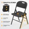 imageOutvita 4Pcs Folding Chairs 2Tier Molded Heavy Duty Outdoor Plastics Folding Chairs Easy to Fold ampamp Store Suitable for Indoor ampamp Outdoor Wedding Party Restaurant Meeting Patio and Garden WhiteBlack