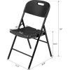 imageOutvita 4Pcs Folding Chairs 2Tier Molded Heavy Duty Outdoor Plastics Folding Chairs Easy to Fold ampamp Store Suitable for Indoor ampamp Outdoor Wedding Party Restaurant Meeting Patio and Garden WhiteBlack