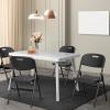 imageOutvita 4Pcs Folding Chairs 2Tier Molded Heavy Duty Outdoor Plastics Folding Chairs Easy to Fold ampamp Store Suitable for Indoor ampamp Outdoor Wedding Party Restaurant Meeting Patio and Garden WhiteBlack