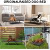 imageOutvita 60 Inch Elevated Dog Bed Outdoor Cooling Raised Pet Cot with Waterproof Textilene Mesh Washable Breathable Alloy Steel Frame Portable Chew Proof Indoor ampamp Outdoor BlackBlack