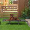 imageOutvita 60 Inch Elevated Dog Bed Outdoor Cooling Raised Pet Cot with Waterproof Textilene Mesh Washable Breathable Alloy Steel Frame Portable Chew Proof Indoor ampamp Outdoor BlackBlack