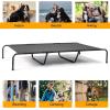 imageOutvita 60 Inch Elevated Dog Bed Outdoor Cooling Raised Pet Cot with Waterproof Textilene Mesh Washable Breathable Alloy Steel Frame Portable Chew Proof Indoor ampamp Outdoor BlackBlack