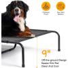 imageOutvita 60 Inch Elevated Dog Bed Outdoor Cooling Raised Pet Cot with Waterproof Textilene Mesh Washable Breathable Alloy Steel Frame Portable Chew Proof Indoor ampamp Outdoor BlackBlack