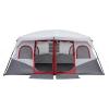 imageOutvita 810 Person Camping Tent Large 2 Room Family Tent with Weatherproof Instant Cabin Shelter with Rainfly ampamp Carry Bag for Backpacking Hiking Car TravelingGray Tent with Gray Cover