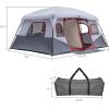 imageOutvita 810 Person Camping Tent Large 2 Room Family Tent with Weatherproof Instant Cabin Shelter with Rainfly ampamp Carry Bag for Backpacking Hiking Car TravelingTent with Gray Cover