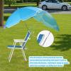 imageOutvita Beach Chair with Umbrella Outdoor Folding Chair High Strength Cleanable Fabric Lightweight and Waterproof for Sand Camping Lawn Concert Travel Festival BlueHeavy Duty Supports 220lbsBlue