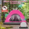 imageOutvita Camping Dome Tent 14 Person Waterproof Windproof Easy Setup Spacious Family Tents with Carry Bag ampamp Rain Fly for Hiking Backpacking Traveling Glamping BeachPink