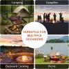 imageOutvita Folding Swivel Campfire Grill Portable Cooking Grate over Fire Pit Lightweight Grate ampamp Camp Fire Rack with Carrying Bag for Outdoor Camping BBQ Black