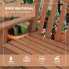 imageOutvita Garden Bench HDPE Outdoor Bench for Two Person AllWeather Patio Bench AntiFading ampamp AntiCracking for Garden Porch and Park