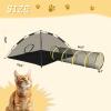 imageOutvita Outdoor Cat Enclosures for Indoor Cats Cat Tent for Outside Pet Playhouse Catio Tunnel Pet Playpen Including 1 Tent and 1 Tunnel with Portable Bag Easy to Storage