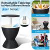imageOutvita Outdoor Cooler Side Table Modern Outdoor Patio Furniture ampamp Hot Tub Cool Bar Table  10 Gallon Beer and Wine Cooler for Cool Entertaining Party YardBlack