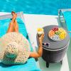 imageOutvita Outdoor Cooler Side Table Modern Outdoor Patio Furniture ampamp Hot Tub Cool Bar Table  10 Gallon Beer and Wine Cooler for Cool Entertaining Party YardBlack