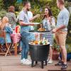 imageOutvita Outdoor Cooler Side Table Modern Outdoor Patio Furniture ampamp Hot Tub Cool Bar Table  10 Gallon Beer and Wine Cooler for Cool Entertaining Party YardBlack