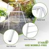 imageOutvita Outdoor Hammock Chair Stand Heavy Duty AFrame Metal Swing Stand with PowderCoated Finish and 2 Haning Holes for Yard Porch Paito Inside RoomWhite