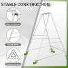 imageOutvita Outdoor Hammock Chair Stand Heavy Duty AFrame Metal Swing Stand with PowderCoated Finish and 2 Haning Holes for Yard Porch Paito Inside RoomWhite