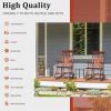 imageOutvita Outdoor Rocking Chair Solid Wooden Frame High Back Rocker All Weather Lounge Chair for Indoor Garden Patio Balcony Backyard Porch Rocker 1 Natural